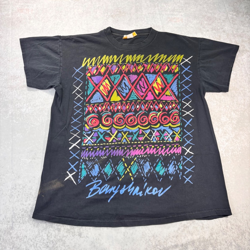 Rare Vintage 80s 90s Baryshnikov Abstract Graphic Tee OSFA One Size